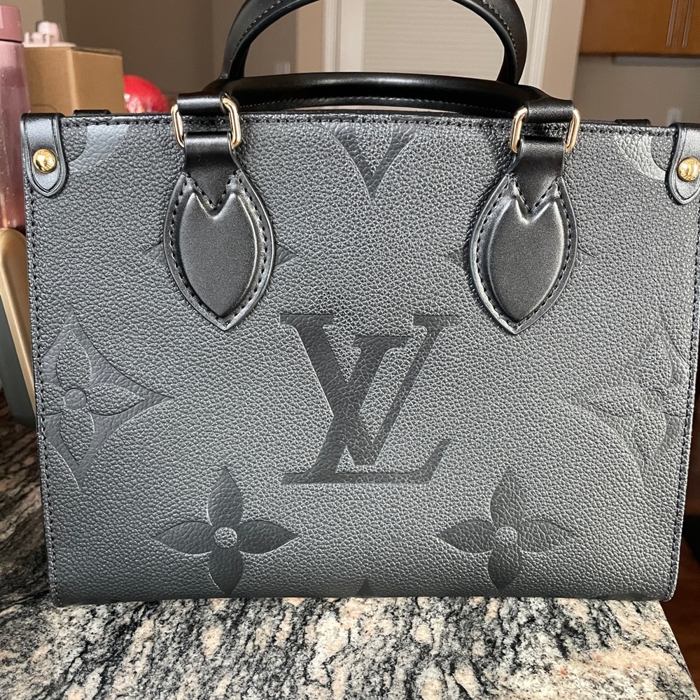 Black Monogram Tote Bag
